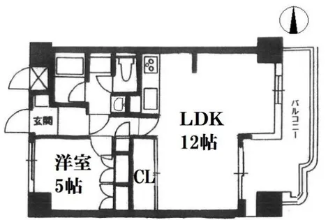 ラインビルド五軒邸メゾン山口壱番館【2階】の間取り