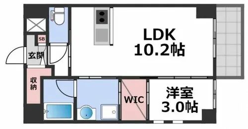 メゾンキコー今里【6階】の間取り