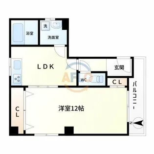 アーバン西九条【2階】の間取り