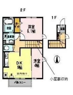 兵庫県神戸市垂水区霞ケ丘2丁目【アパート】の間取り