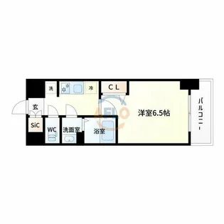 ArtizA新大阪D.C.【8階】の間取り