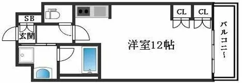 KDXレジデンス本町橋【11階】の間取り