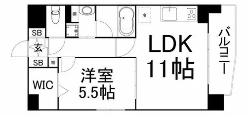 グランプラス京橋【7階】の間取り