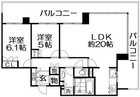 ザ・香里園レジデンス【17階】の間取り