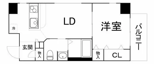 アドーラブル船場【9階】の間取り