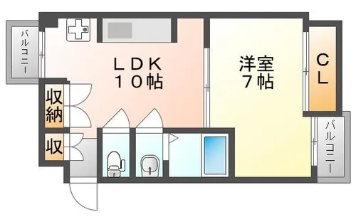 ドムス門真【8階】の間取り