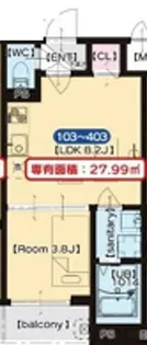 大阪府吹田市内本町3丁目【マンション】の間取り