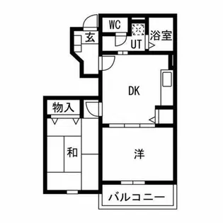 ボーシャルダンC【1階】の間取り