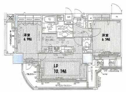サンメゾン心斎橋セレブリテ【301号室】の間取り