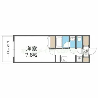 S-FORT江坂垂水町【8階】の間取り