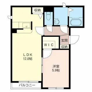 solenne【00201号室】の間取り