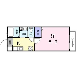 サンライト上桂【1階】の間取り