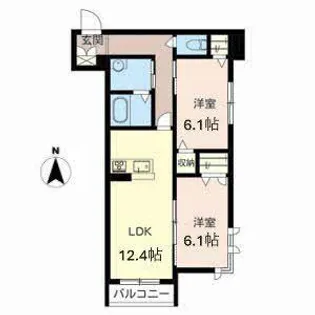 Princess Court【0301号室】の間取り