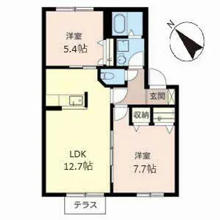 Maison Joie【0105号室】の間取り