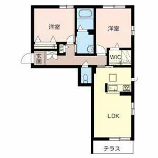 フルーレ鴨川【0101号室】の間取り