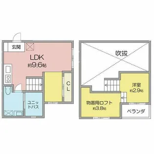 flat shiva【101号室】の間取り