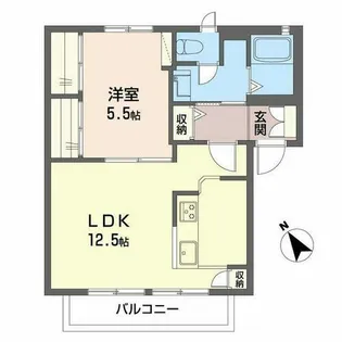 リバーハウス【0211号室】の間取り