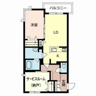 メゾンレガロ【0201号室】の間取り