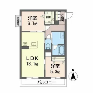 OWL FOREST【0202号室】の間取り