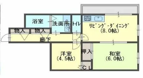 ゼンラフォーレ【4階】の間取り