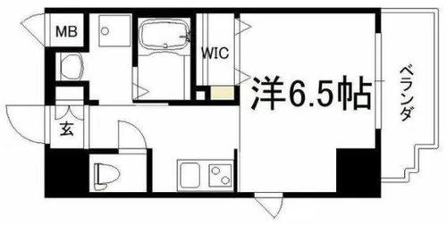 アール大阪グランデ【5階】の間取り