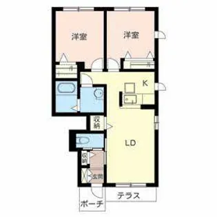 シャーメゾン エトワール【0105号室】の間取り