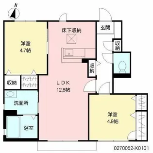 フォレスト XI棟【1階】の間取り