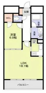 船場ミッドキューブ【15階】の間取り