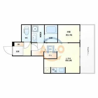 エル・セレーノ新大阪北【8階】の間取り