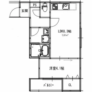 大阪府吹田市内本町1丁目【アパート】の間取り
