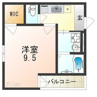 フジパレス鳳駅西Ⅱ番館【1階】の間取り