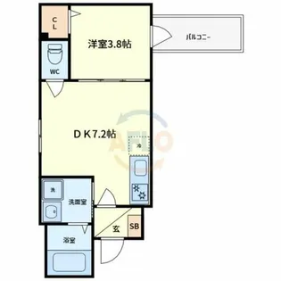 F Normalis SEAM【1階】の間取り