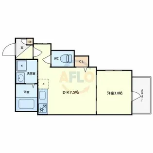 F Normalis SEAM【4階】の間取り