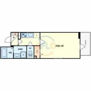 F Normalis SEAM【4階】の間取り