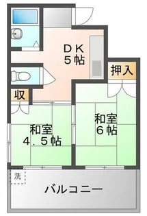 マンション大隅【4階】の間取り