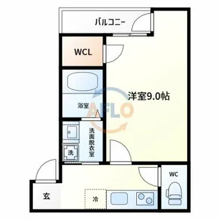 フジパレス住吉沢之町Ⅲ番館【1階】の間取り