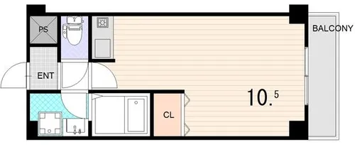 フルール須磨【3階】の間取り