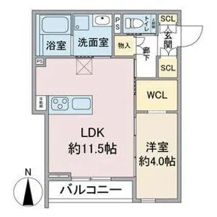 C’est merveilleux【2階】の間取り
