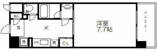 アスヴェルタワー大阪城WEST【3階】の間取り