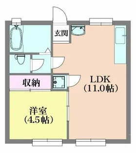 BLANCUBE大池【1階】の間取り