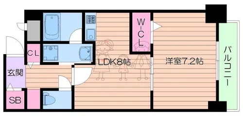 ピュアコートⅣ【4階】の間取り