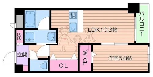 ピュアコートⅣ【4階】の間取り