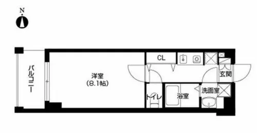 ベルフェリーク天満橋【14階】の間取り