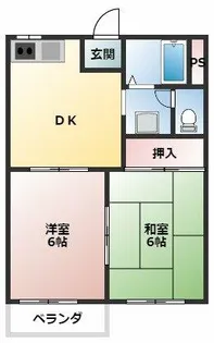 エクセル大峯【2階】の間取り