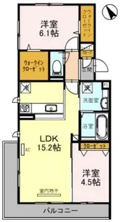 Believe Hirano【2階】の間取り