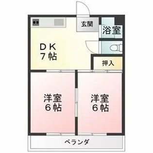 富士丸マンション【1階】の間取り