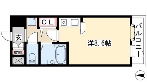 桜山アネックス【406号室】の間取り