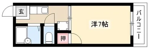 メゾン愛生【105号室】の間取り