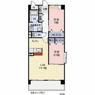 シャンボール・ピア【2階】の間取り