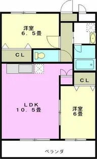 セジュール砂川【2階】の間取り